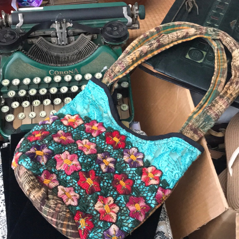 Embroidered purse